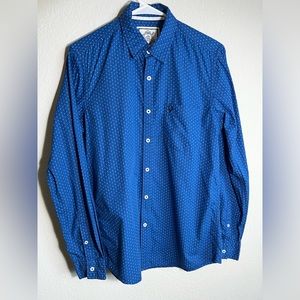 Triangle pattern mens shirt 100% cotton